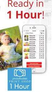 Photobucket 1 Hour Photo app on iPhone