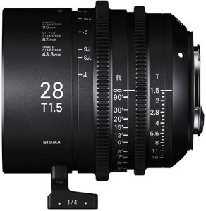 Sigma-28mm-T1.5-FF cine lenses