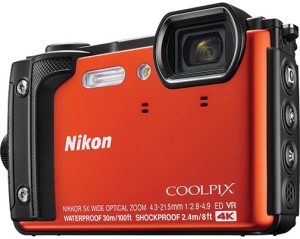 Nikon-Coolpix-W300-orange-left