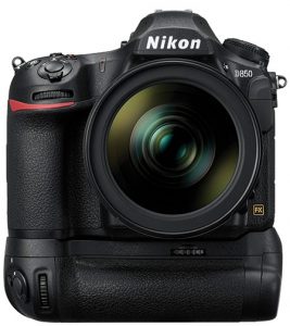 Nikon-D850-front-grip professional DSLRs