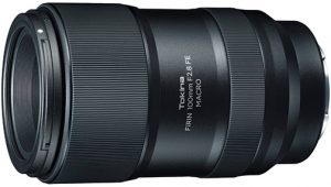telephoto lens Tokina-FiRIN-100mm-f2.8-FE-Macro