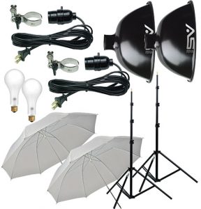 studio lighting Smith_Victor_K_500U-Thrifty-Basic-kit